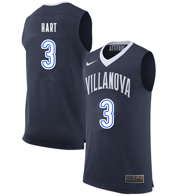 Men #3 Josh Hart Villanova Wildcats College Basketball Jerseys-Navy - Click Image to Close